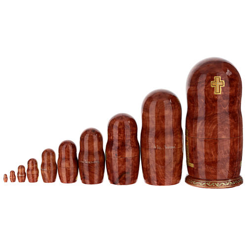 Matrioshka de madeira Mãe de Deus Umilénie 30 cm 13