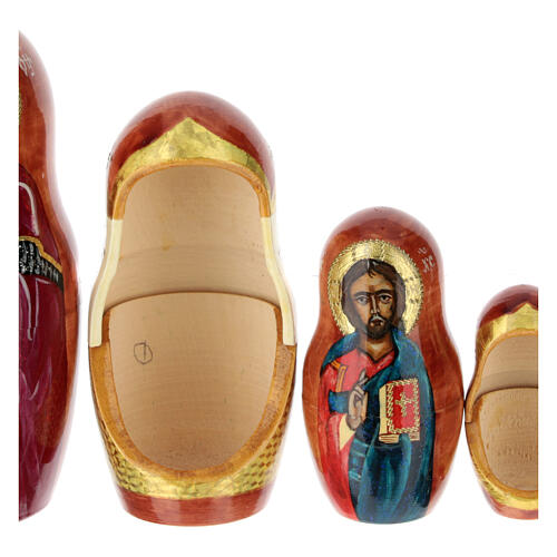 Matrioska Vladimirskaya de madera pintada 25 cm 6