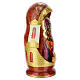 Poupée russe Mère de Dieu de Vladimir en bois peint 25 cm s5