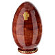 Hand-painted wooden egg, Our Lady of the Lily, 10 in s9