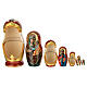 Hand-painted Matryoshka doll, Iveron Mother of God, 10 in s2