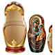 Hand-painted Matryoshka doll, Iveron Mother of God, 10 in s4