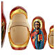 Hand-painted Matryoshka doll, Iveron Mother of God, 10 in s6