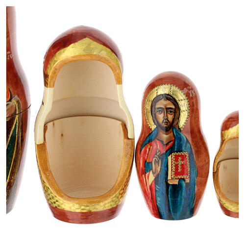 Matrioshka pintada à mão Mãe de Deus de Iver 6