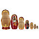Hand-painted wooden Russian doll, Yaroslavl Mother of God, 10 in s2