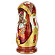 Hand-painted wooden Russian doll, Yaroslavl Mother of God, 10 in s3