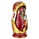 Hand-painted wooden Russian doll, Yaroslavl Mother of God, 10 in s4