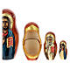 Hand-painted wooden Russian doll, Yaroslavl Mother of God, 10 in s7