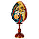Huevo icono Virgen del Lirio Blanco pintado a mano 30 cm s3