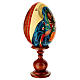 Huevo pintado a mano de madera Virgen del Lirio Blanco 25 cm s4