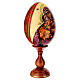 Wooden egg painted on ivory-coloured background, Mother of God of Vladimir, 10 in s4