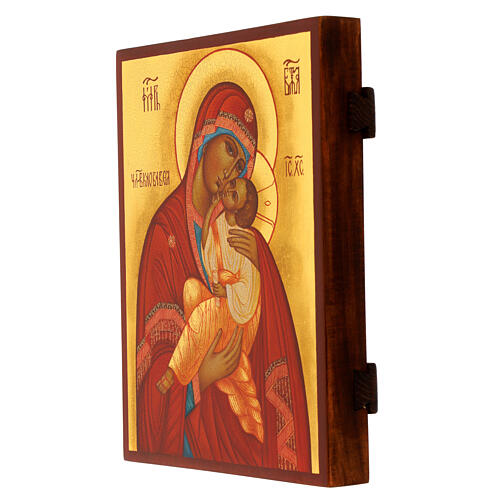 Hand-painted modern icon of the Merciful Mother of God "Umilenje", 8x6.5 in, Russia 3
