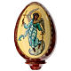 Hand-painted Russian wooden egg, Saint George and dragon, total height 18.5 in s5