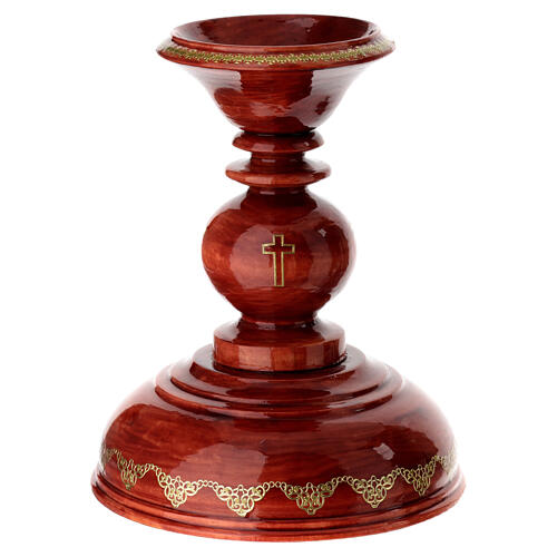 Uovo russo legno dipinto a mano San Giorgio e drago h tot 47 cm 8
