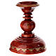 Uovo russo legno dipinto a mano San Giorgio e drago h tot 47 cm s8