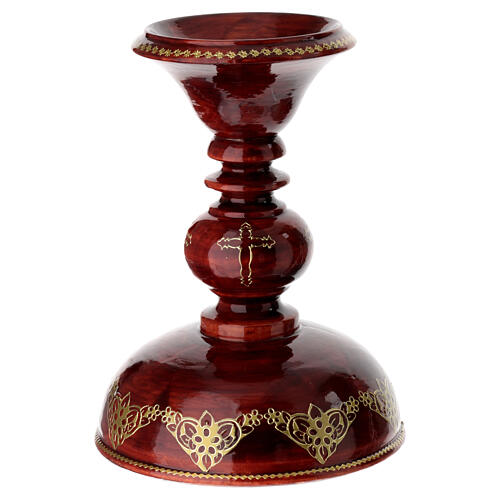 Ei-Ikone aus Holz „Schlüsselübergabe an den heiligen Petrus“ – handbemalt – Gesamthöhe 44 cm 7