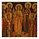 Ancient Russian icon of Guardian Angel and chosen Saints, 19th century, 36x32 cm, restored s2