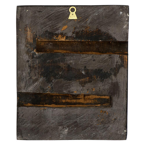 Antique sacred icon of the All-Praised Mother of God, Russian 19th century restored panel of 12x10 in 4