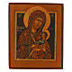 Ancient Russian sacred icon Mother God All Praised 19th century 31x26 cm restored s1