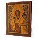 Ícone russo antigo Mãe de Deus com três mãos séc. XIX 43x37,5 cm restaurado s3