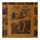 Ancient Russian icon The sixteen Great Feasts 19th century 45x38 cm restored s2