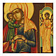 Hand-painted Russian icon, Our Lady of Help to the Dead, 12x11 in s2