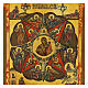 Icona russa dipinta Roveto ardente 35x29 cm s2