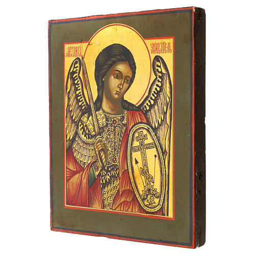 Russian painted icon Guardian Angel 31x27cm 3