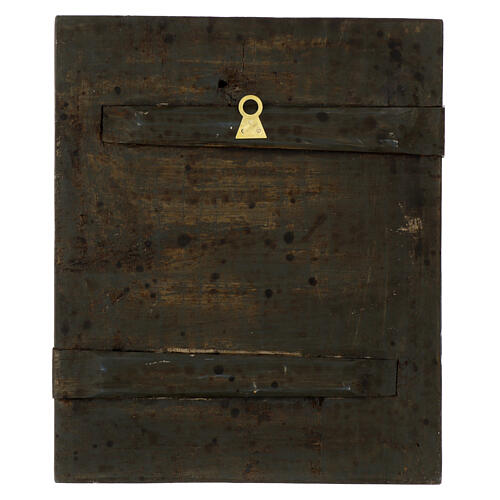 Russian icon of the Mother of God of the Three Hands, painted on antique wood panel, 12x11 in 6