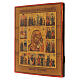 Russian icon of Our Lady of Kazan on antique board, 12x11 in s4