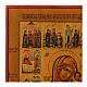 Icône Notre-Dame de Kazan peinte planche ancienne russe 31x27 cm s3