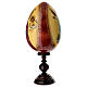 Hand-painted Russian bifacial egg, Our Lady of Vladimir, 15.5 in s6