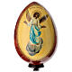 Uovo russo dipinto mano bifacciale Madonna Vladimirskaya 40 cm s4