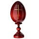 Uovo russo Cristo Pantocratore dipinto a mano 24 cm s5