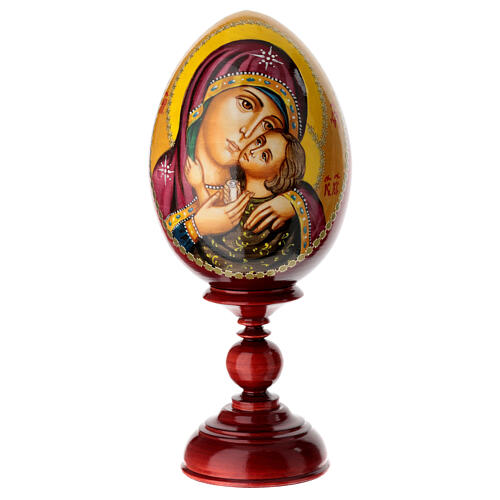 Painted egg Mother of God Korsun Russia 24 cm 1