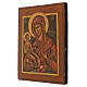 Icono antiguo Virgen tres manos siglo XIX Rusia 31x24,5 cm restaurado s3