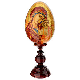 Iconographic egg Our Lady of Kazan, hand painted 20 cm