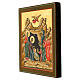 The Nativity modern Russian icon hand painted 31x26 cm s3