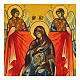 Icona moderna Russa dipinta a mano Madonna dell'aiuto nel parto 31x27 cm s2