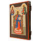 Hand-painted Russian Christ Pantocrator icon in Palekh style, 12x10 in s3
