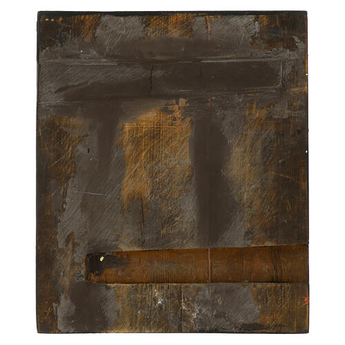Icono tabla antigua ruso pintado a mano Cristo Pantocrátor restaurado 30x25 cm 5