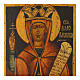 Saint Paraskeva, restored Russian icon, hand-painted on wood board, 13x9 in s2