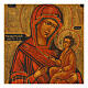 Our Lady of Tikhvin ancient Russian icon hand painted restored 30x26 cm s2