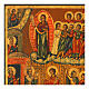 Pokrov Protection of the Mother of God Russian icon restored on ancient panel 35x28 cm s2