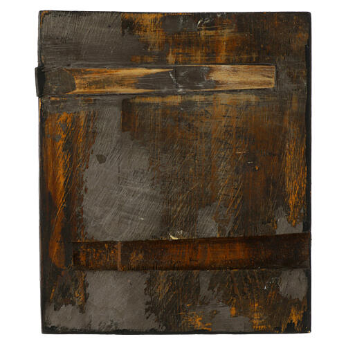 Icono tabla antigua rusa pintado a mano Las Doce Grandes Fiestas restaurado 31x26 cm 7