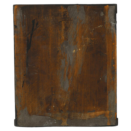 Icono restaurado antiguo pintado sobre tabla Madre de Dios de Kazan 32x27 cm 5
