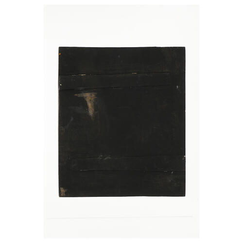 Icono tabla antigua Rusia pintado a mano Virgen de las Tres Manos restaurado 30x26 cm 5