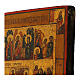 Twelve Great Feasts, restored Russian icon painted by hand on wood, 12x10 in s4