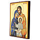 Romanian painted icon of the Holy Family, 12x8 in s3