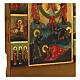 Icona russa antica trasfigurazione scene XX sec 37x31 cm s6